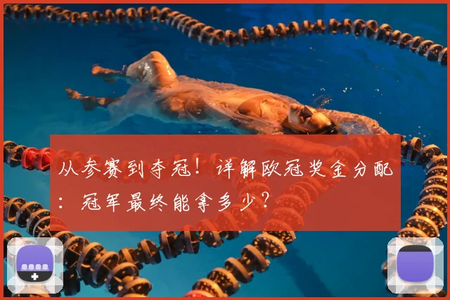 从参赛到夺冠！详解欧冠奖金分配：冠军最终能拿多少？